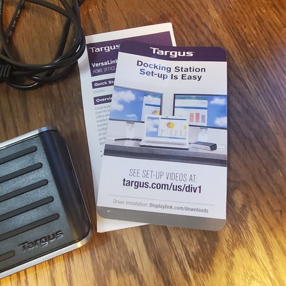 TARGUS DSU300 VERSALINK USB 3.0 DUAL HD VIDEO HOME OFFICE DOCKING STATION Used - Picture 5 of 10